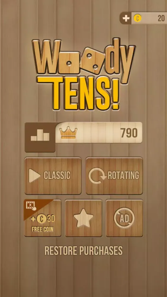 Tangkapan layar Woody Tens! 1010 With Sudoku
