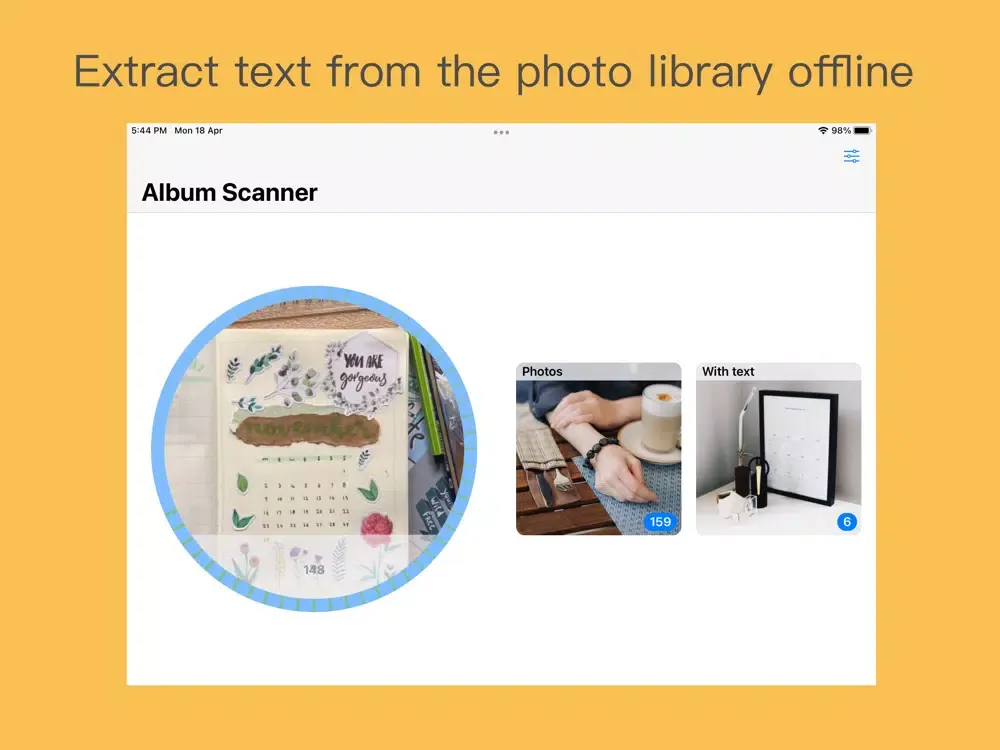 Tangkapan skrin Album Scanner - Extract text iPad 