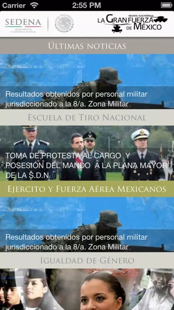 Zrzuty ekranu Revista Oficial La Gran Fuerza de México para iPhone