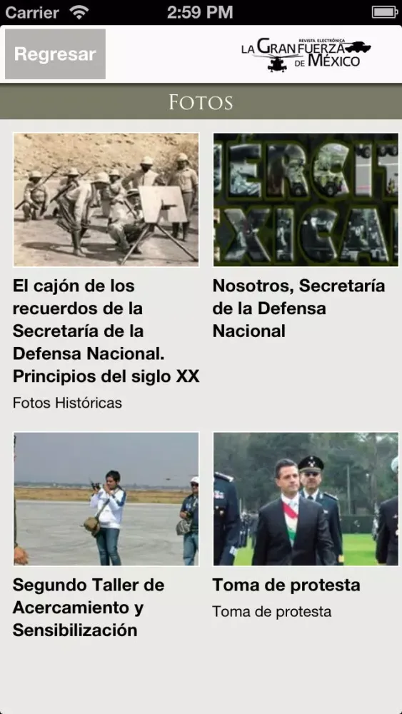 Zrzuty ekranu Revista Oficial La Gran Fuerza de México para iPhone