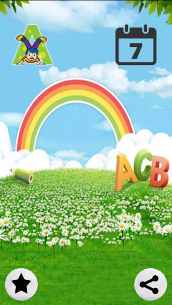 Abc and week days learning game for babies Ekran Görüntüleri