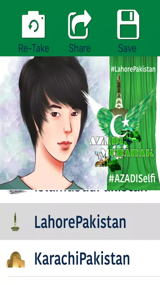 Azadi Selfie - Pakistan's independence day 14 August, A Green Day To Take and Share Selfies স্ক্রিনশট