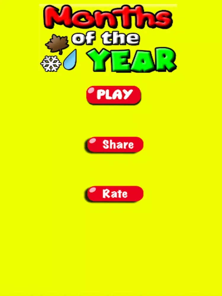Captures d'écran de Fun English Vocabulary Months Of The Year Learning Games - A toddler calendar learning app iPad 