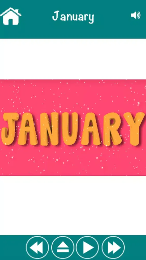 Captures d'écran de Fun English Vocabulary Months Of The Year Learning Games - A toddler calendar learning app
