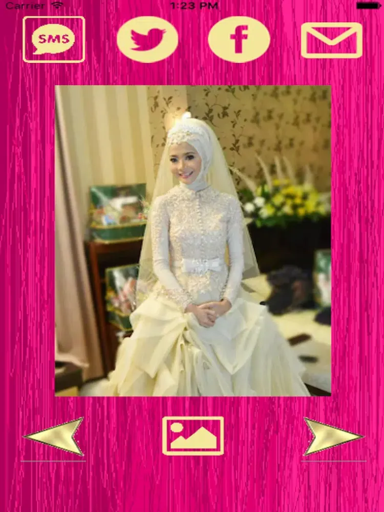 Capturas de tela do Hijab Bridal Wedding Gown Dress - 80+ Abaya Designs Fashion Step by Step Collection of 2016 iPad 
