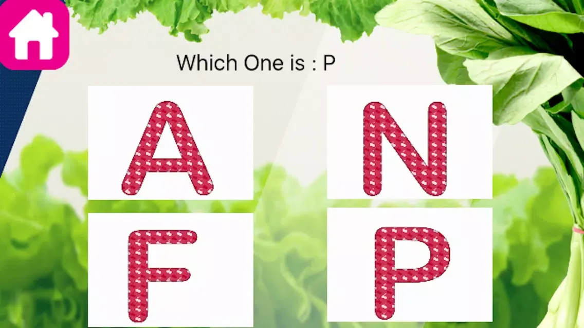 Capturas de tela do Veggie Flash Cards & Vegetables Alphabet from A to Z for Kids