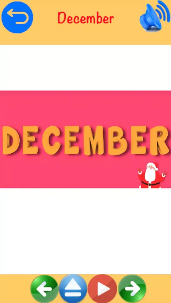 Vocabulary Learning 12 months of the year and days of week スクリーンショット