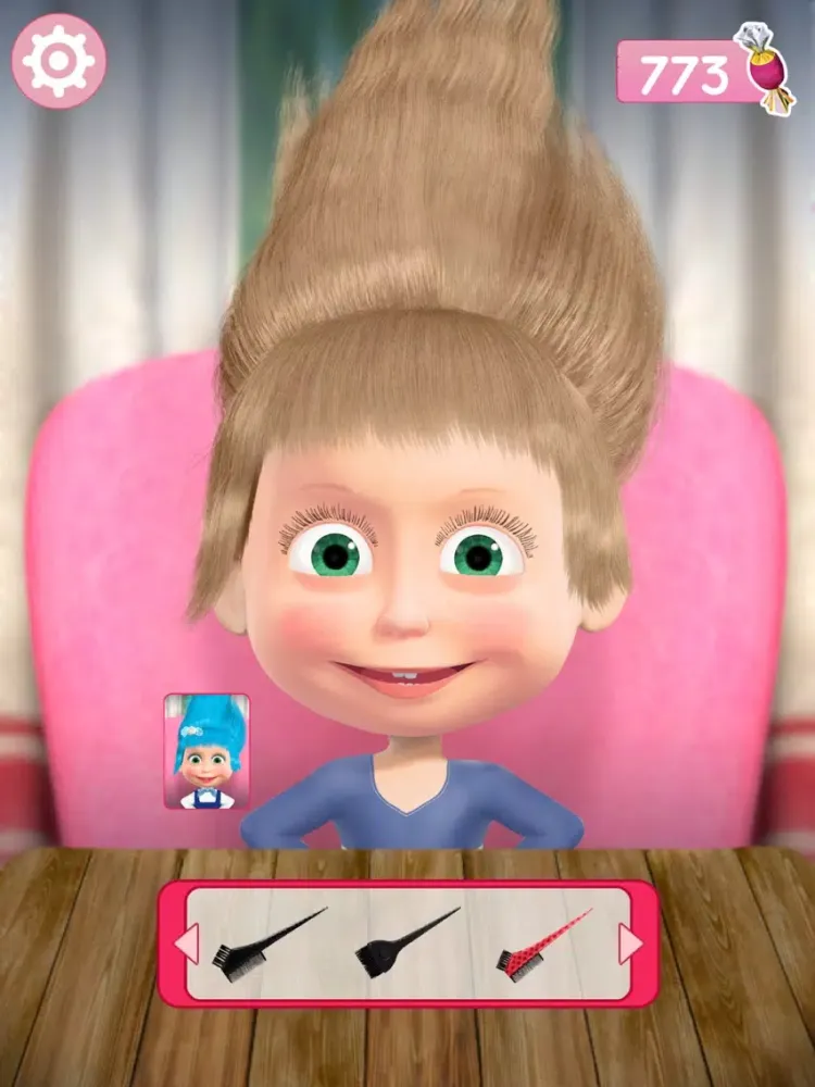 Masha and the Bear: Hair Salon iPad  سکرین شاٹس