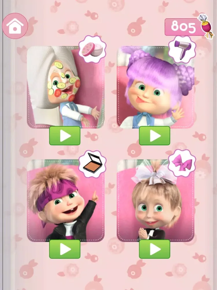 Masha and the Bear: Hair Salon iPad  سکرین شاٹس
