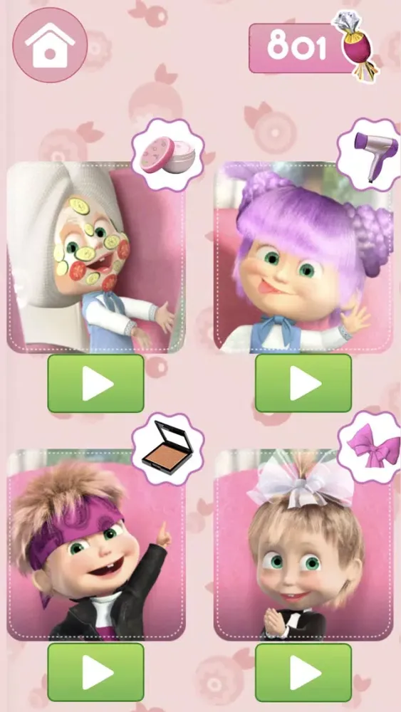 Masha and the Bear: Hair Salon سکرین شاٹس