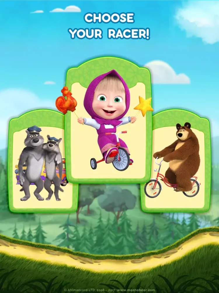Captures d'écran de Masha and the Bear: Car Games iPad 