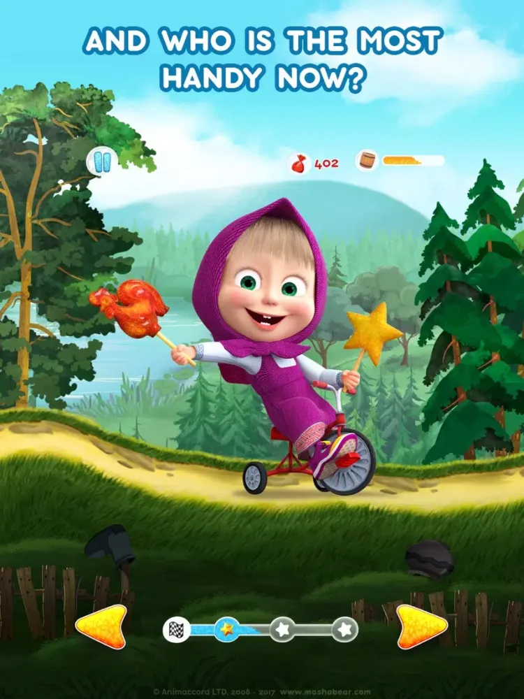 Captures d'écran de Masha and the Bear: Car Games iPad 
