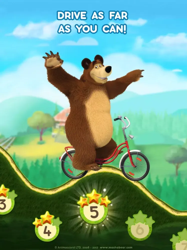 Captures d'écran de Masha and the Bear: Car Games iPad 