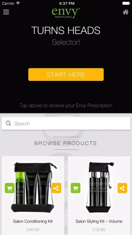 Tangkapan layar Envy Professional