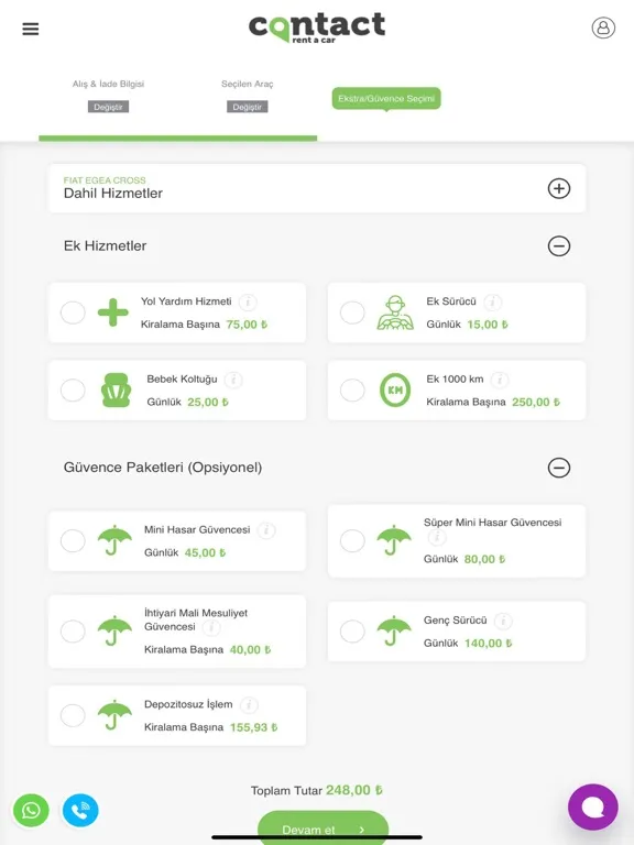 Скриншоты Contact Rent A Car iPad 
