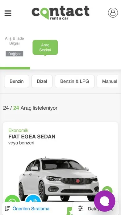 Скриншоты Contact Rent A Car