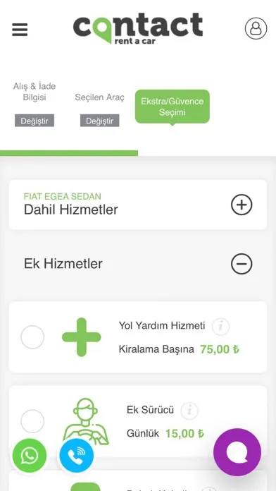 Скриншоты Contact Rent A Car