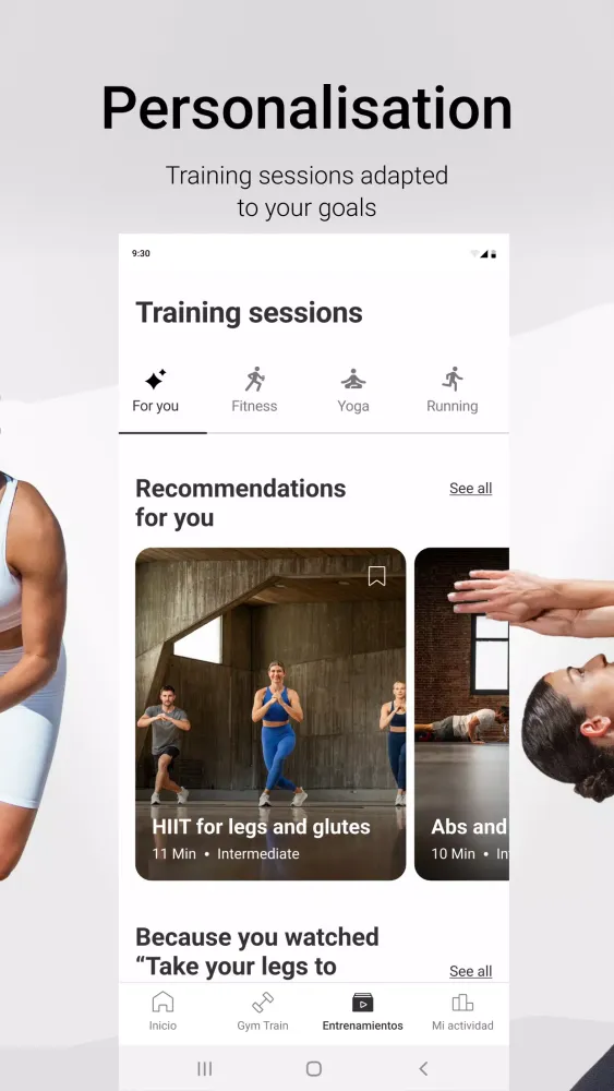 OYSHO TRAINING: Workouts स्क्रीनशॉट