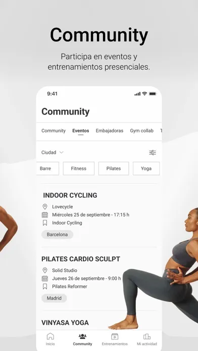 OYSHO TRAINING: Workout Screenshots