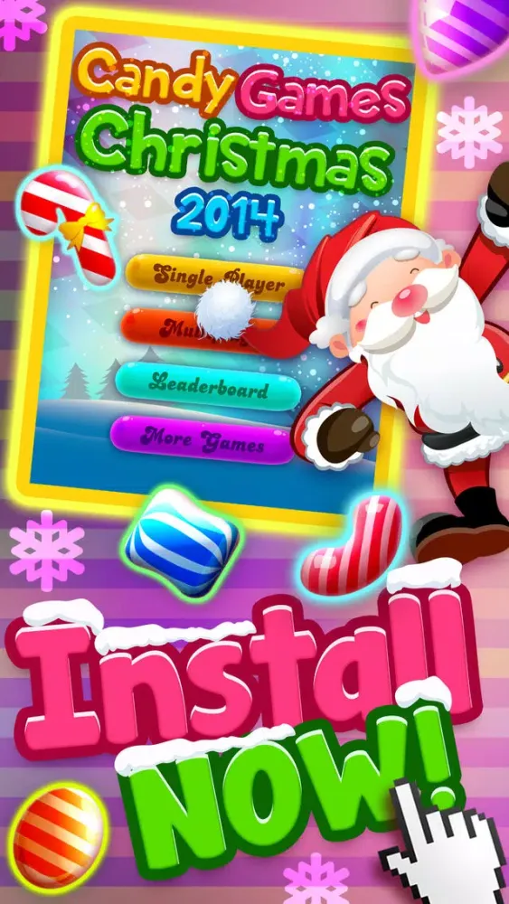 Candy Games Christmas 2015 - Xmas Soda Candies 스크린샷