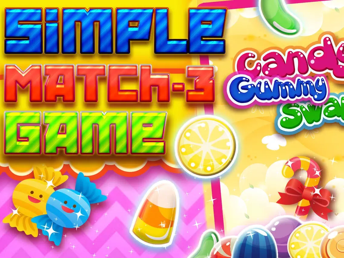 Tangkapan skrin Candy Gummy Swap Match-3 iPad 