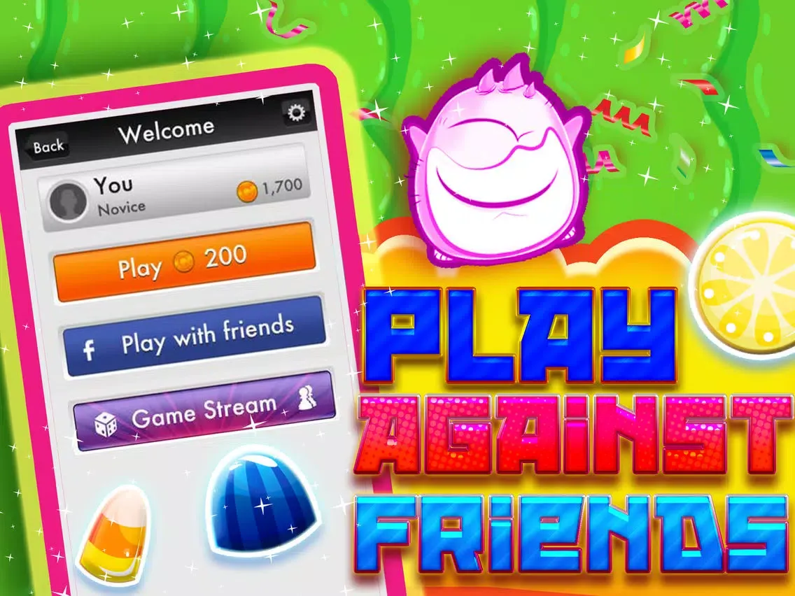 Tangkapan skrin Candy Gummy Swap Match-3 iPad 