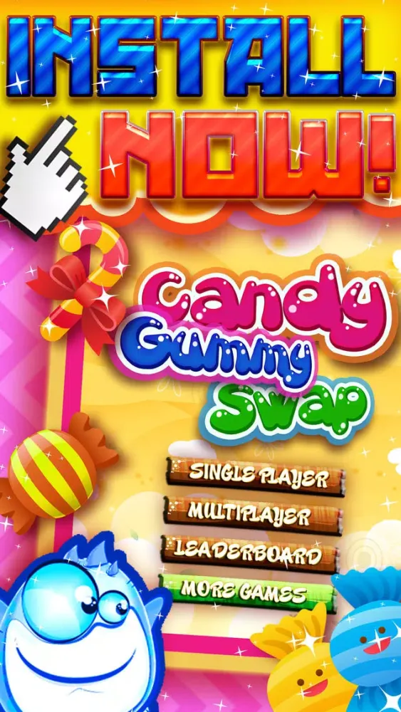 Tangkapan skrin Candy Gummy Swap Match-3
