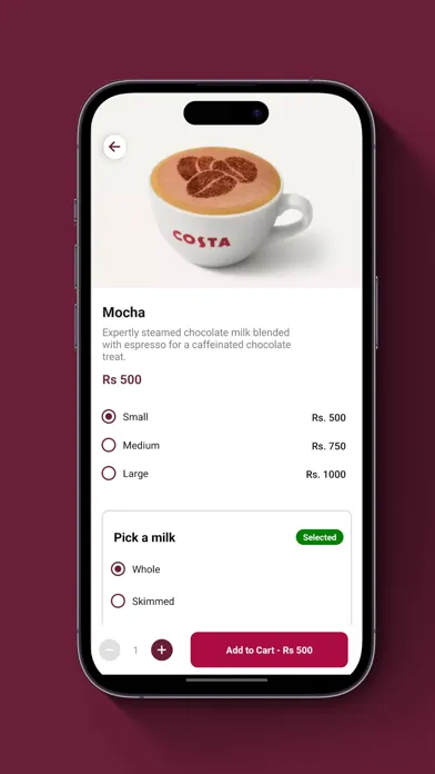 Скриншоты Costa Coffee Pakistan