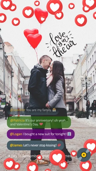 Capturas de pantalla de Valentines Day Video Card 2020