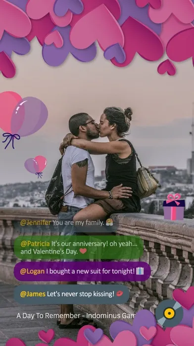 Capturas de pantalla de Valentines Day Video Card 2020