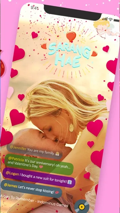 Capturas de pantalla de Valentines Day Video Card 2020