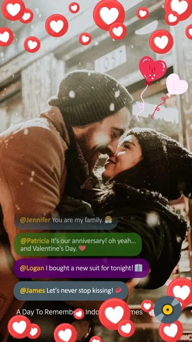 Capturas de pantalla de Valentines Day Video Card 2020
