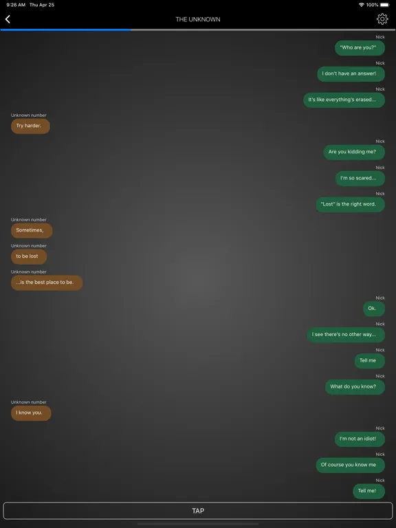 Capturas de tela do InChat Stories iPad 
