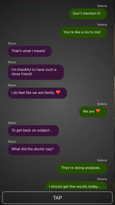 Capturas de tela do InChat Stories