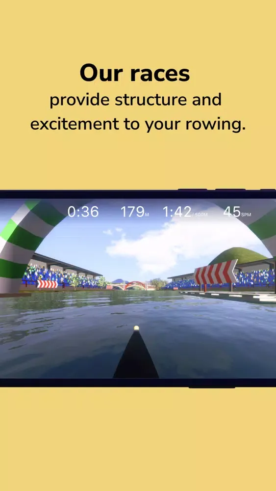 Capturas de tela do ic.row – indoor rowing