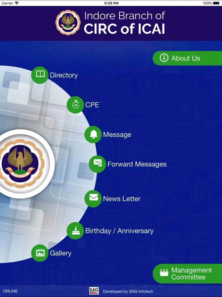 Indore Branch (CIRC of ICAI) iPad 应用截图