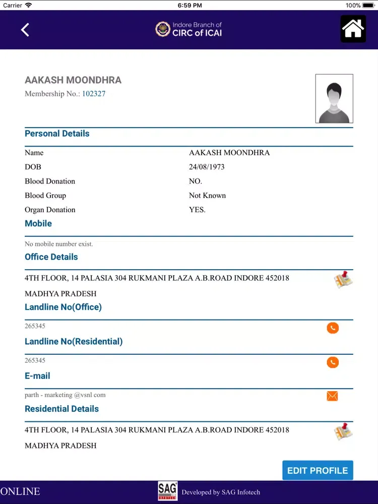 Indore Branch (CIRC of ICAI) iPad 应用截图