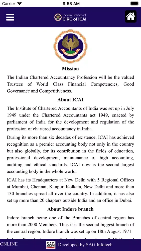 Indore Branch (CIRC of ICAI)应用截图