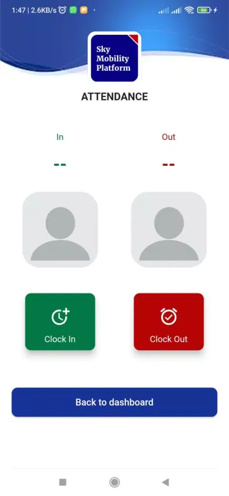 Sky Mobility Platform Screenshots