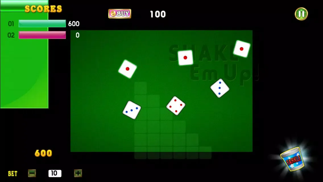 Tangkapan skrin Farkle Mania - Free Farkle Live Dice Game