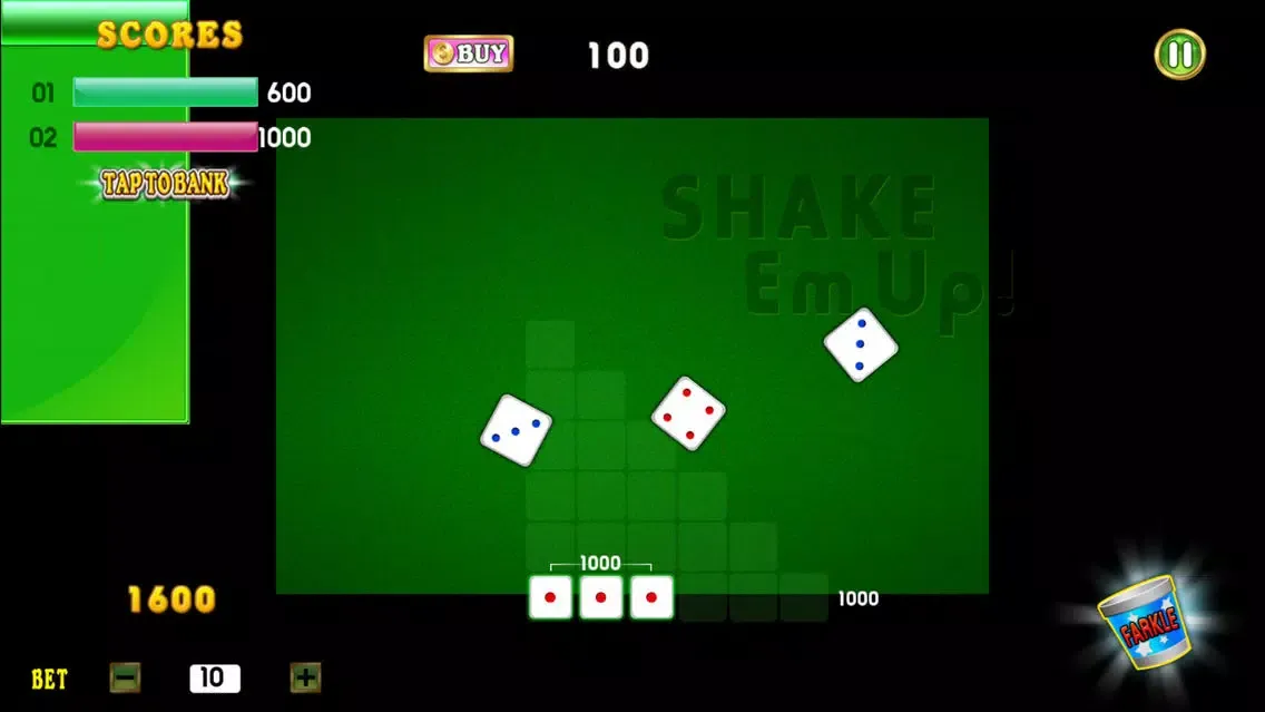 Tangkapan skrin Farkle Mania - Free Farkle Live Dice Game