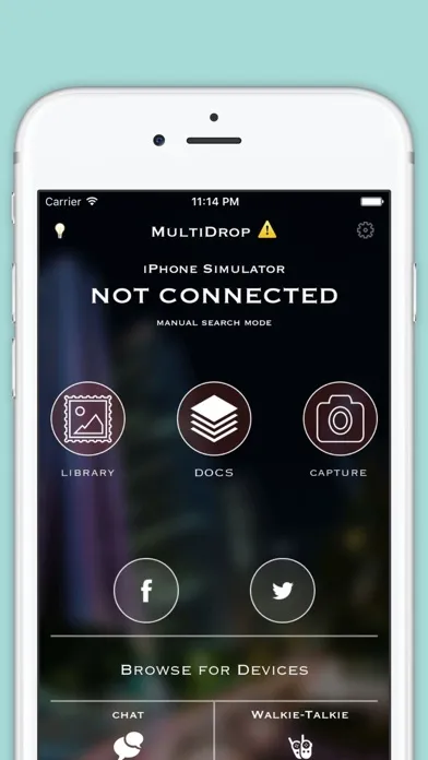 Captures d'écran de File Sharing and Chat. Connect and Transfer. Easy File Sharing between devices.