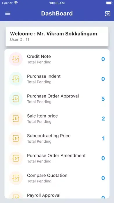 Zrzuty ekranu Integra Approval App