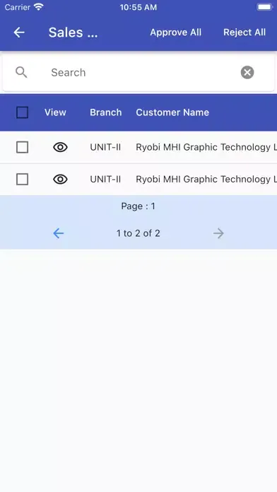 Zrzuty ekranu Integra Approval App