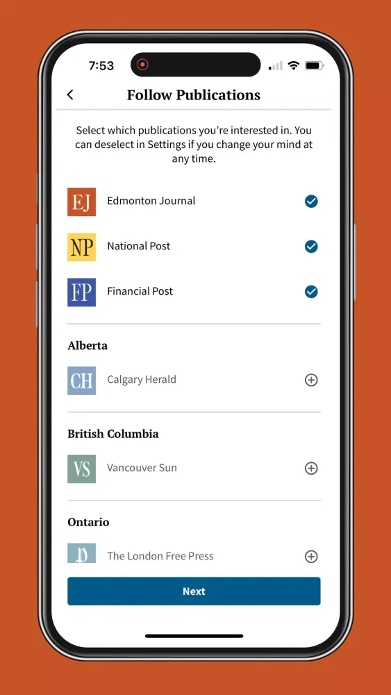 Capturas de pantalla de Edmonton Journal