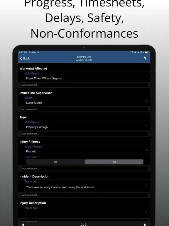 PTAG FM: Workface Efficiency iPad 应用截图