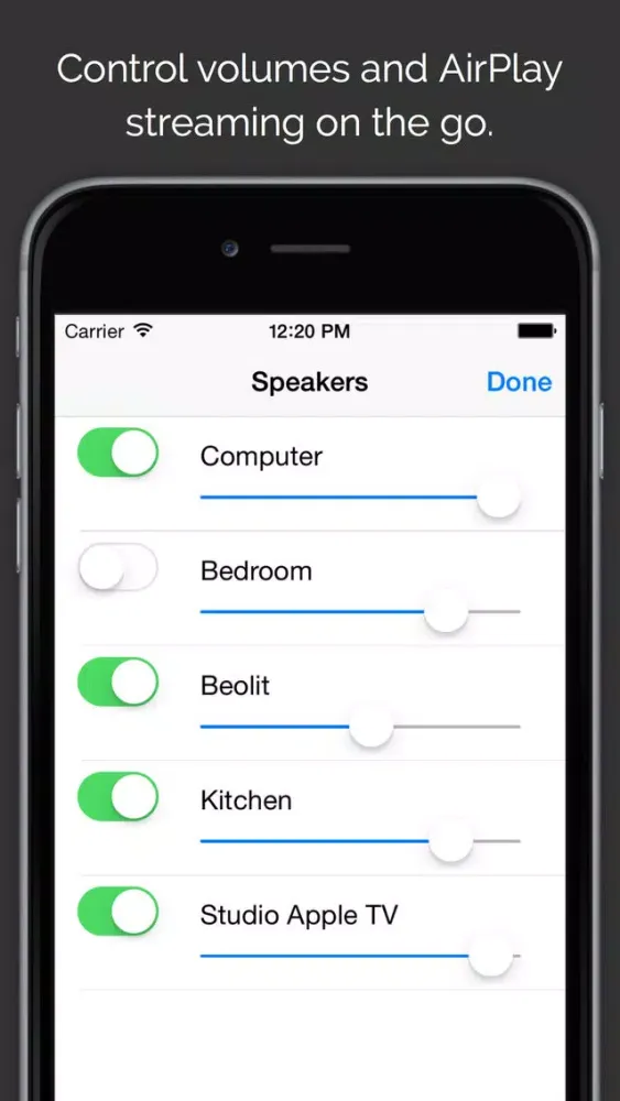 Tangkapan layar Musicality Remote
