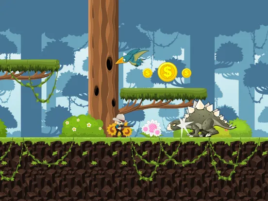 Jurassic 2D: Dino Platformer iPad  Screenshots