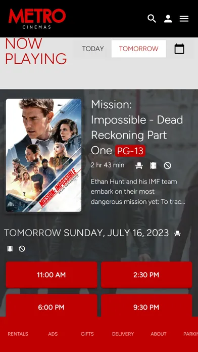 Metro Cinemas应用截图