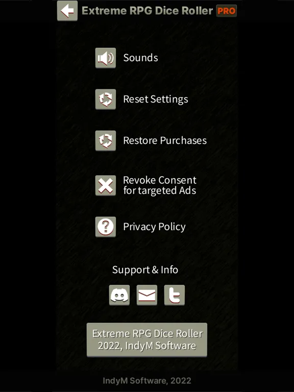 Ảnh chụp màn hình của Extreme RPG Dice Roller iPad 